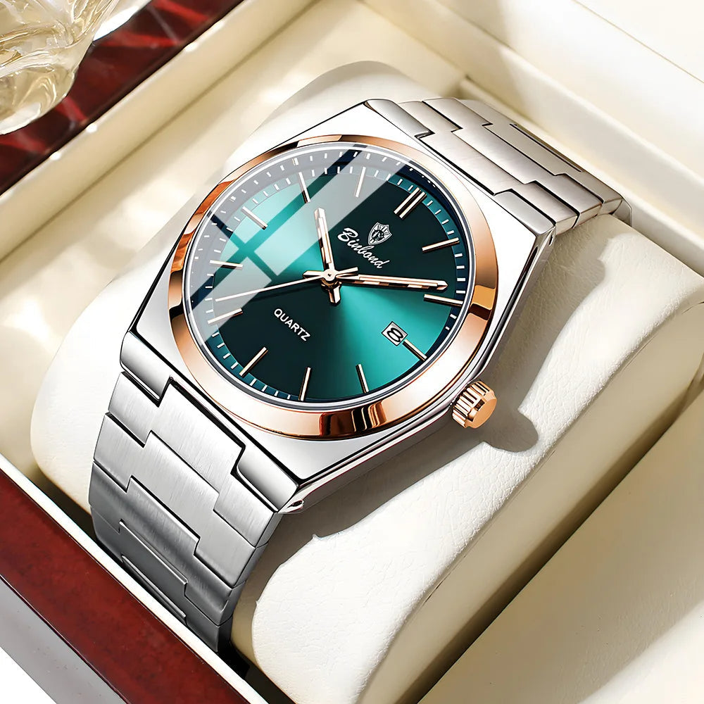 Men Watch Simple Business Ultra Thin High Quality Stainless Steel Watch