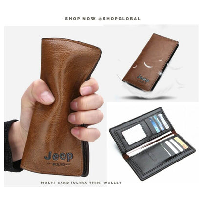 (Buy 1 Get 1 free )Jeep Leather Imported Branded Wallet