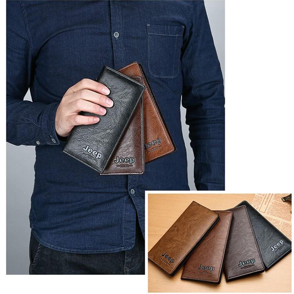 (Buy 1 Get 1 free )Jeep Leather Imported Branded Wallet