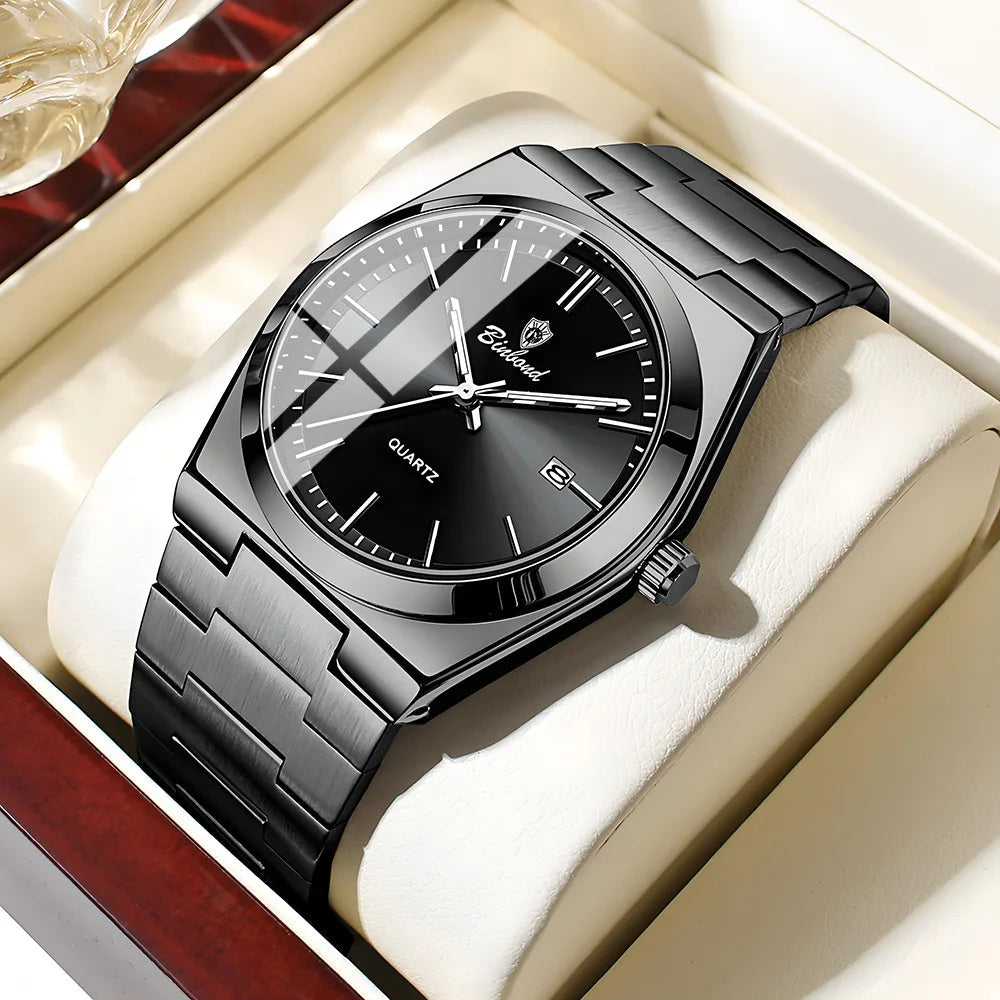 Men Watch Simple Business Ultra Thin High Quality Stainless Steel Watch